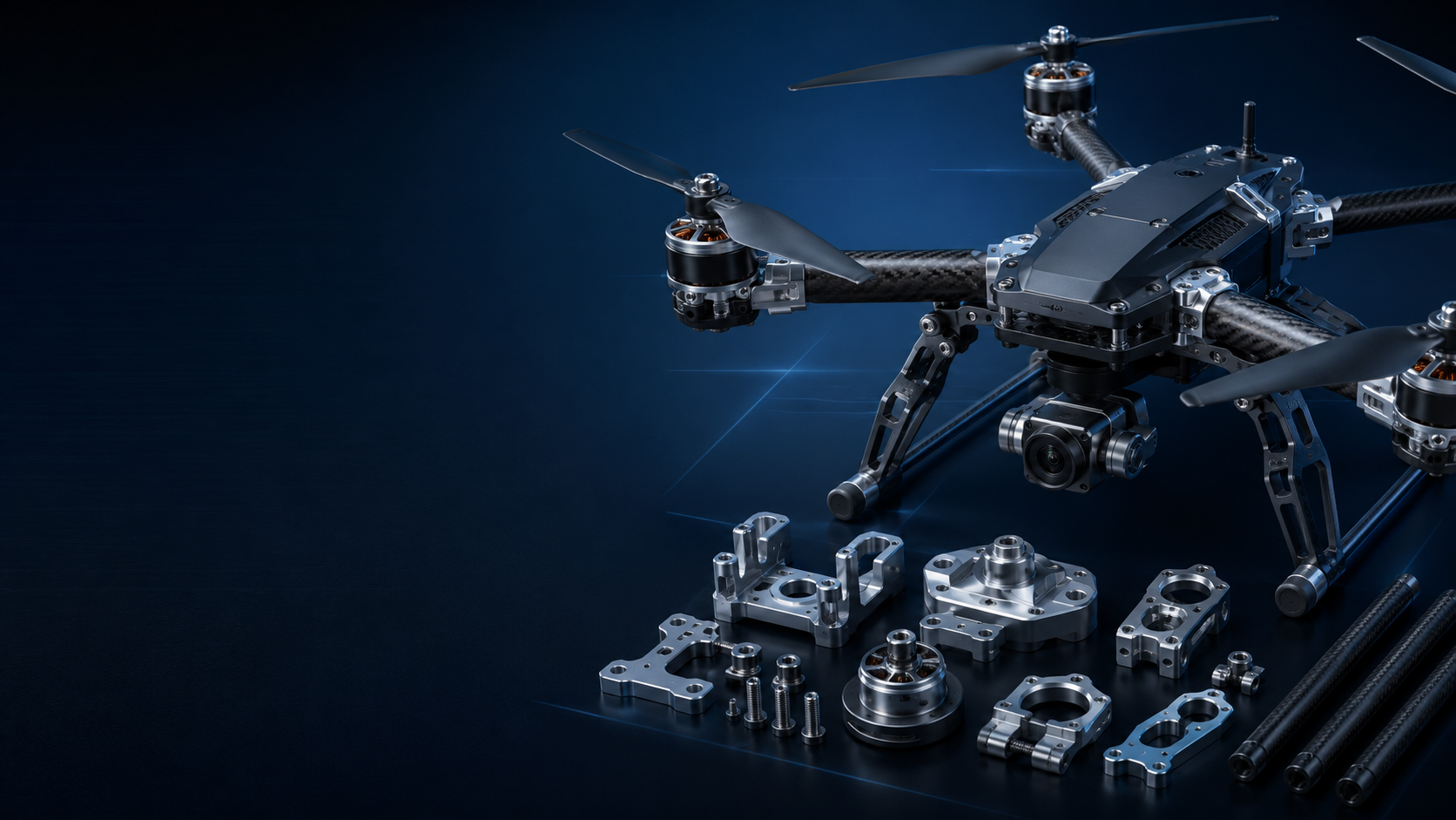 Drone precision machining